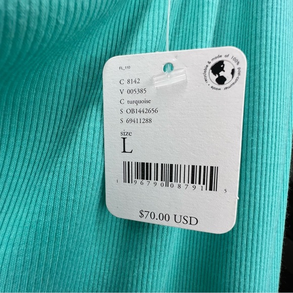 Free People Beach One-Shoulder Cutout Aqua Bodycon Dress medium NWT - Picture 6 of 8